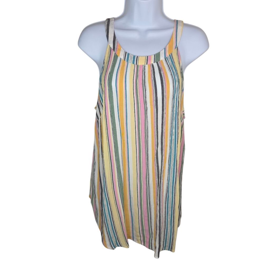 Torrid Multi-Stripe Gauze High Neck Tank Top Size 1 1x - Picture 2 of 7
